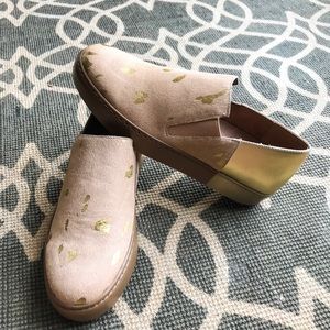 Free People Varsity Leather Slip On Sneaker 39